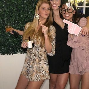 Veronica M snakeskin romper size small